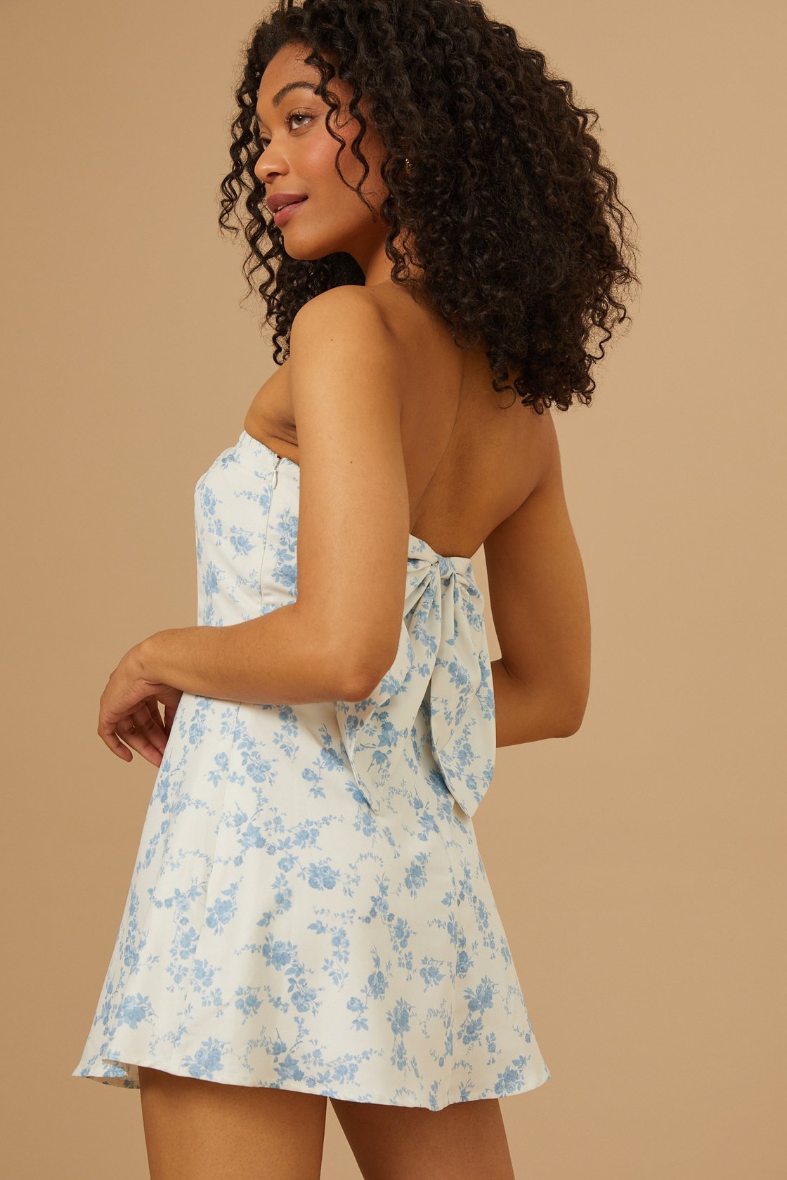 Lilia Floral Bow Back Dress