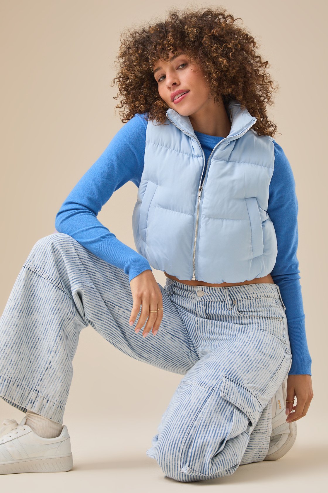 Nora Cropped Puffer Vest