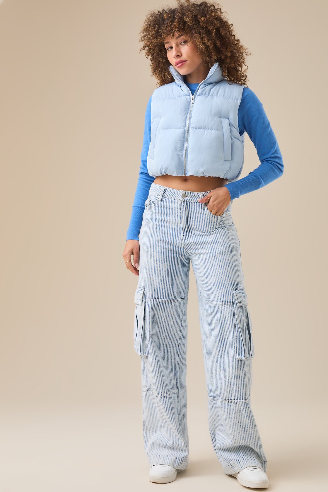 Nora Cropped Puffer Vest