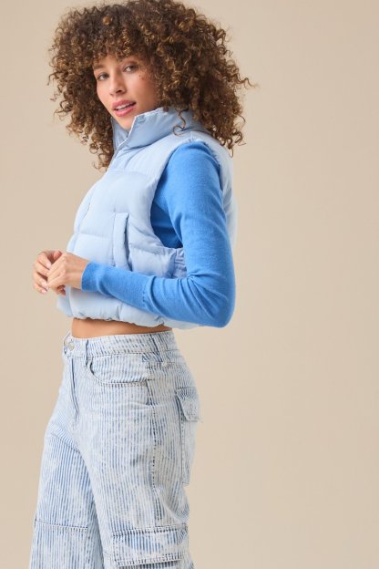 Nora Cropped Puffer Vest