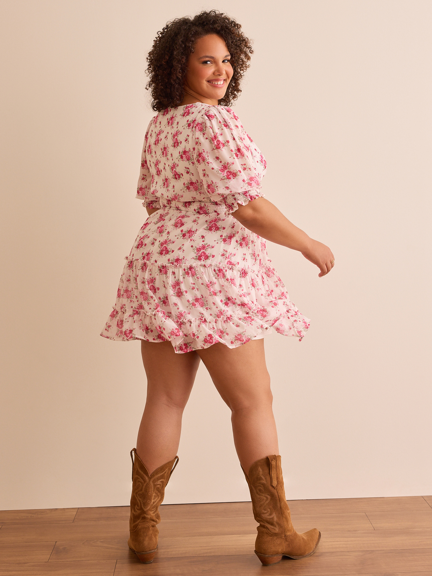 Lisa Floral Mini Dress