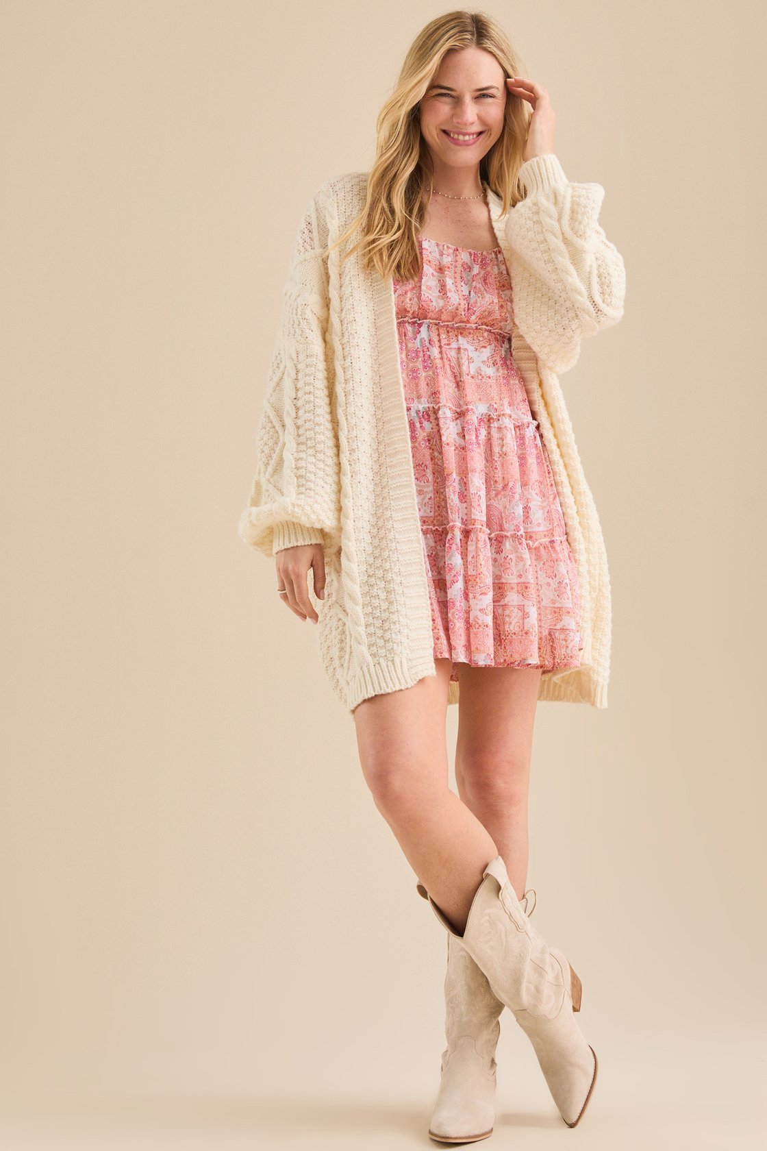 Chessy Patchwork Mini Dress