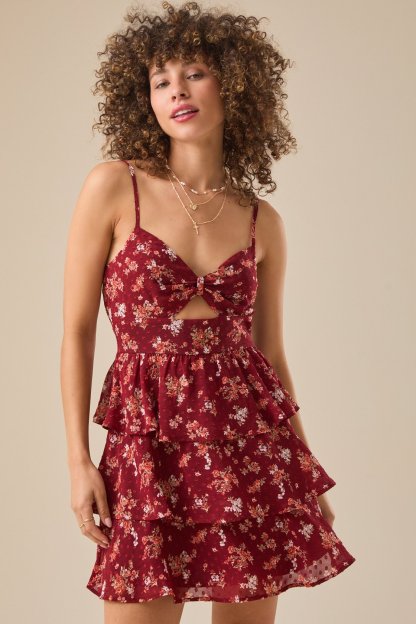 Nala Floral Cutout Mini Dress