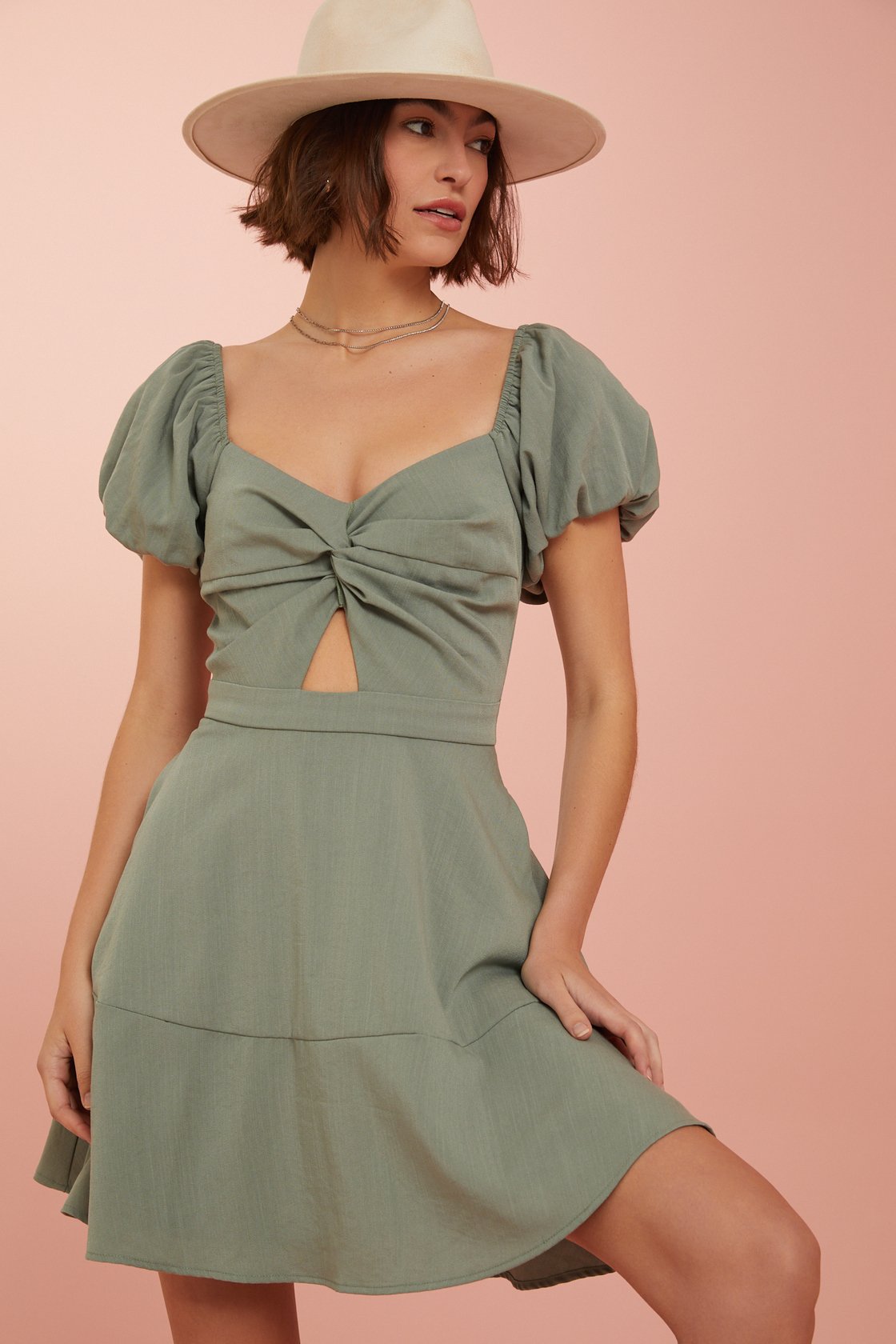Carinna Knot Mini Dress