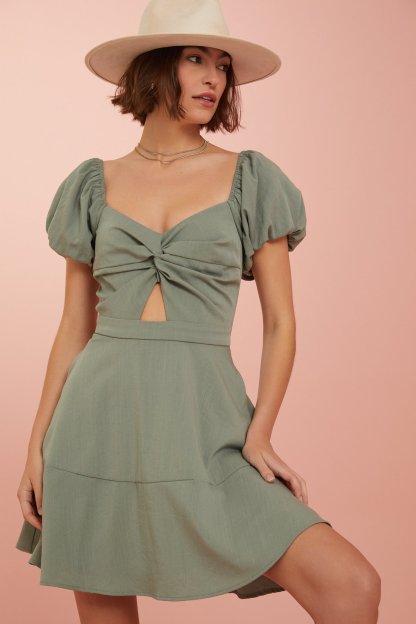 Carinna Knot Mini Dress