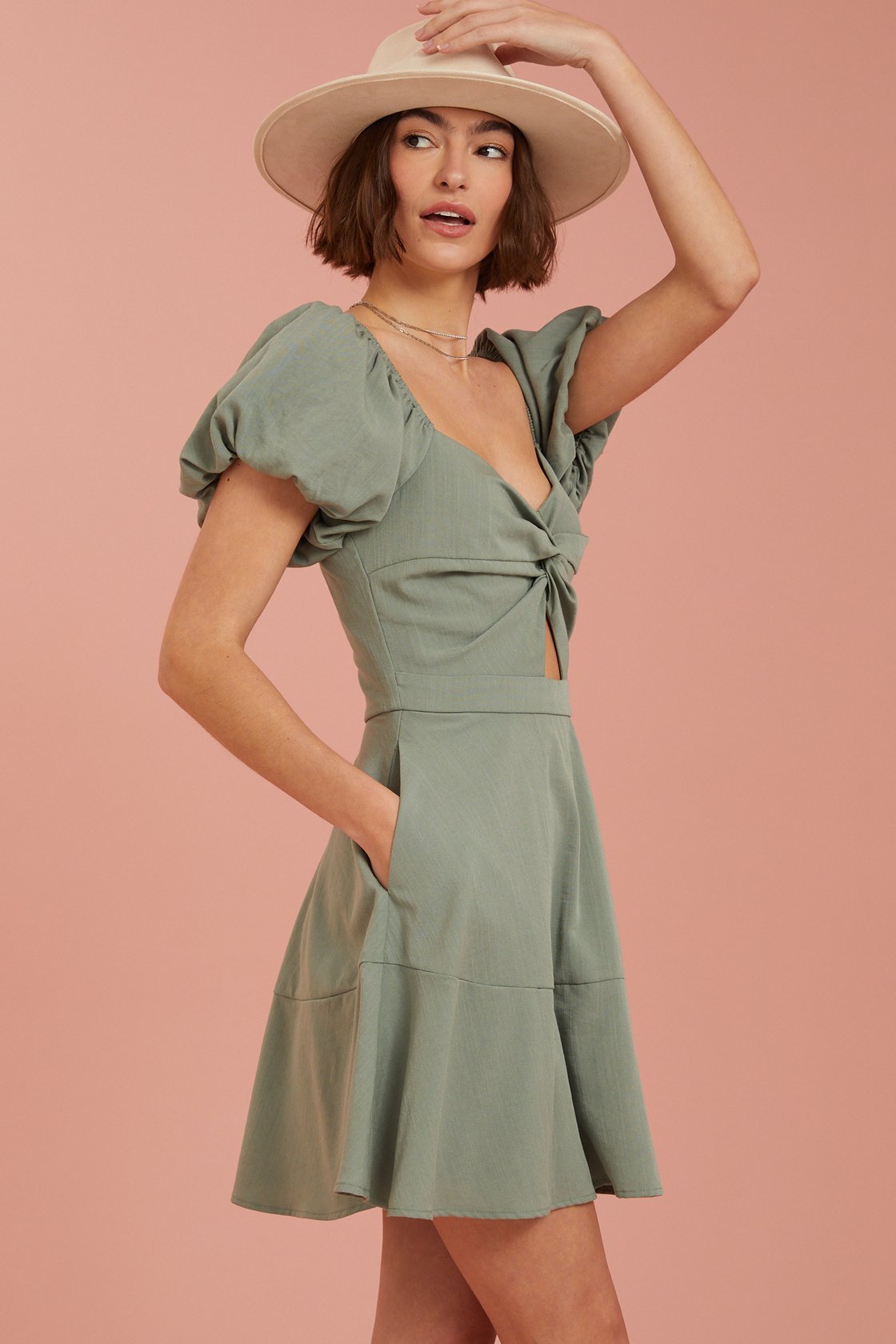 Carinna Knot Mini Dress