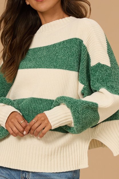 Cali Striped Oversized Sweater