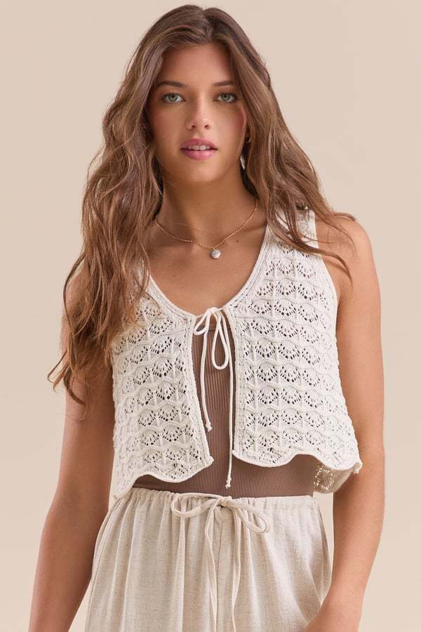 Arianne Tie Front Top