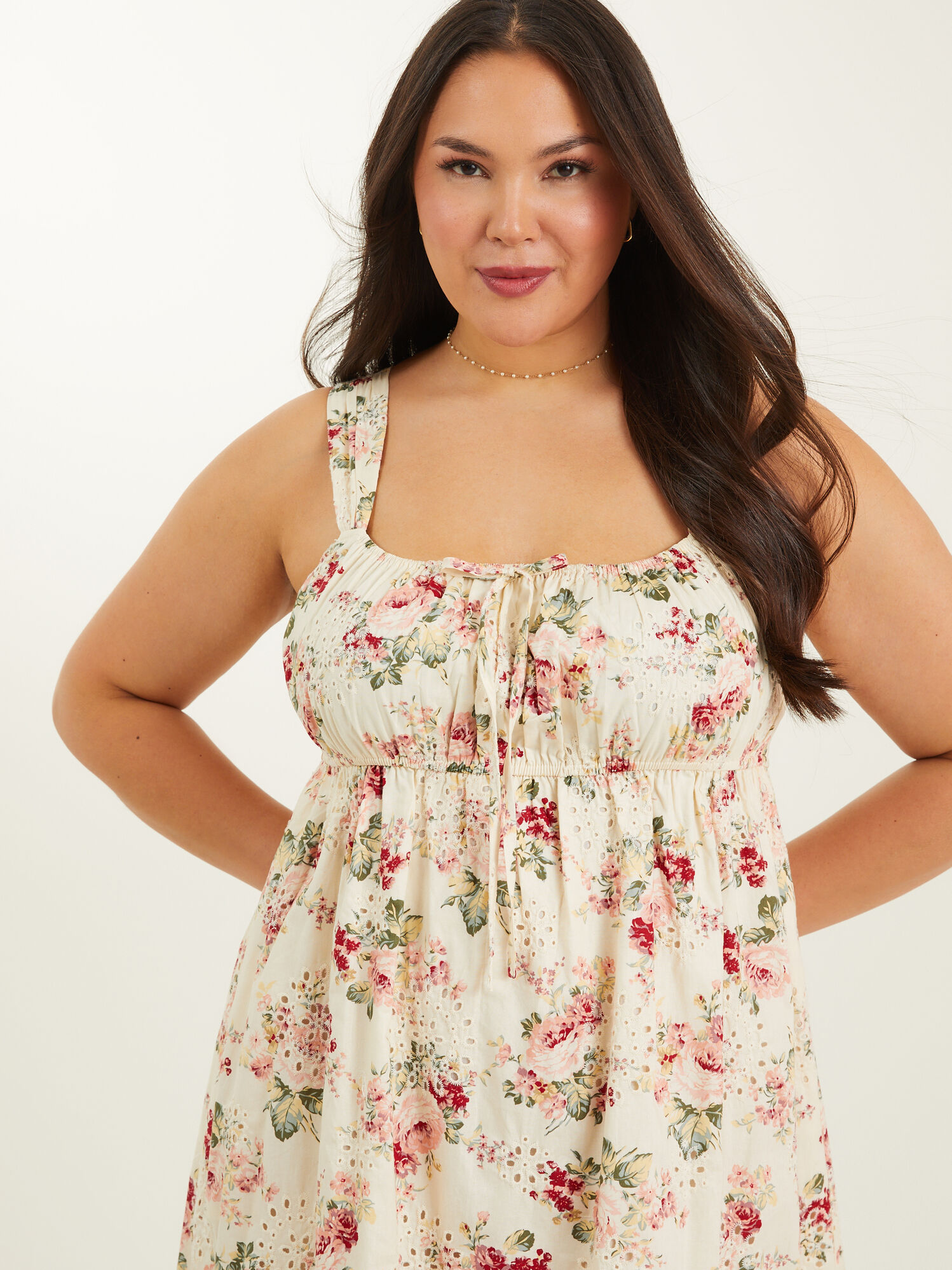 Tessa Eyelet Midi Dress