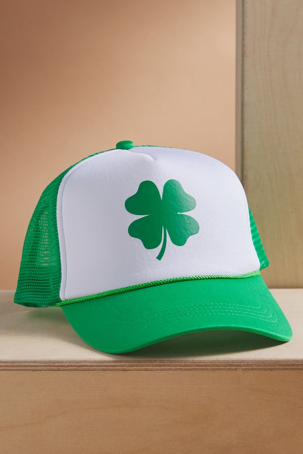 Four Leaf Clover Trucker Hat