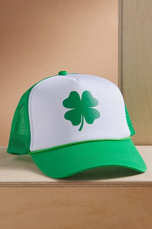 Four Leaf Clover Trucker Hat