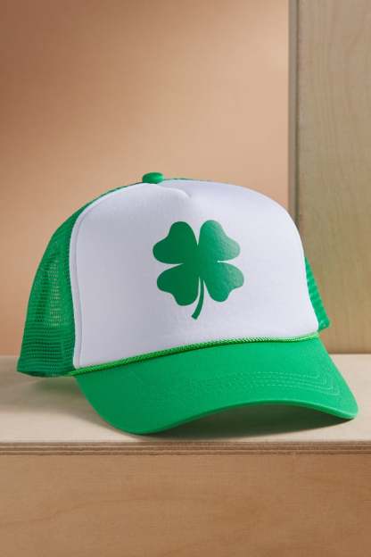 Four Leaf Clover Trucker Hat