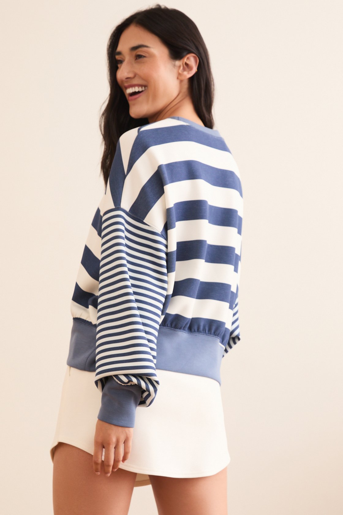 Supersoft Stripe Crewneck