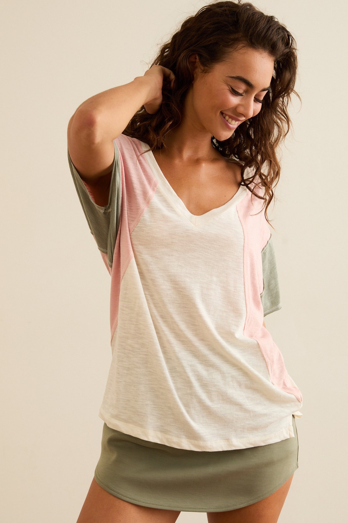 False Start Oversized Top