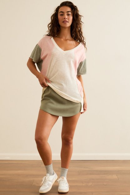 False Start Oversized Top