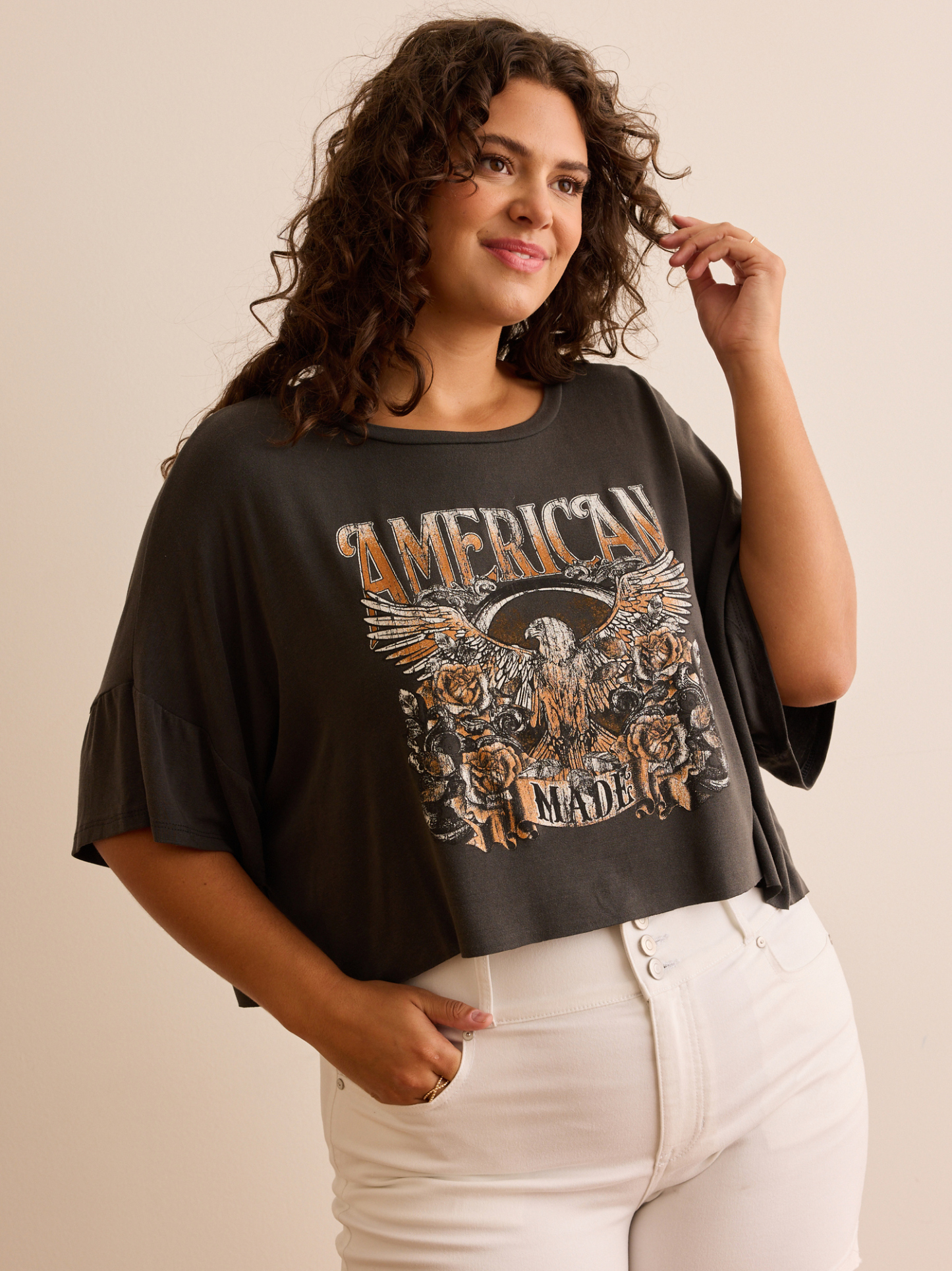 American Made Cropped Tee