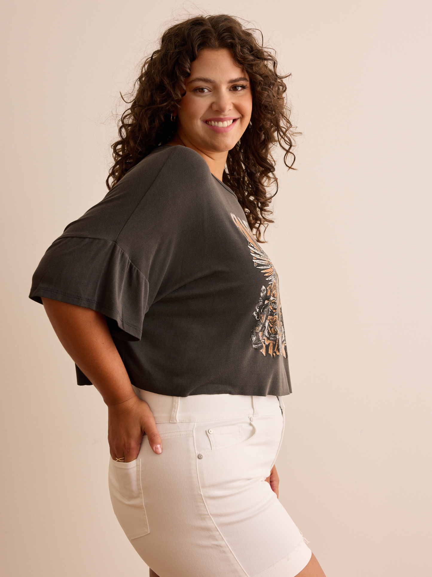 American Made Cropped Tee