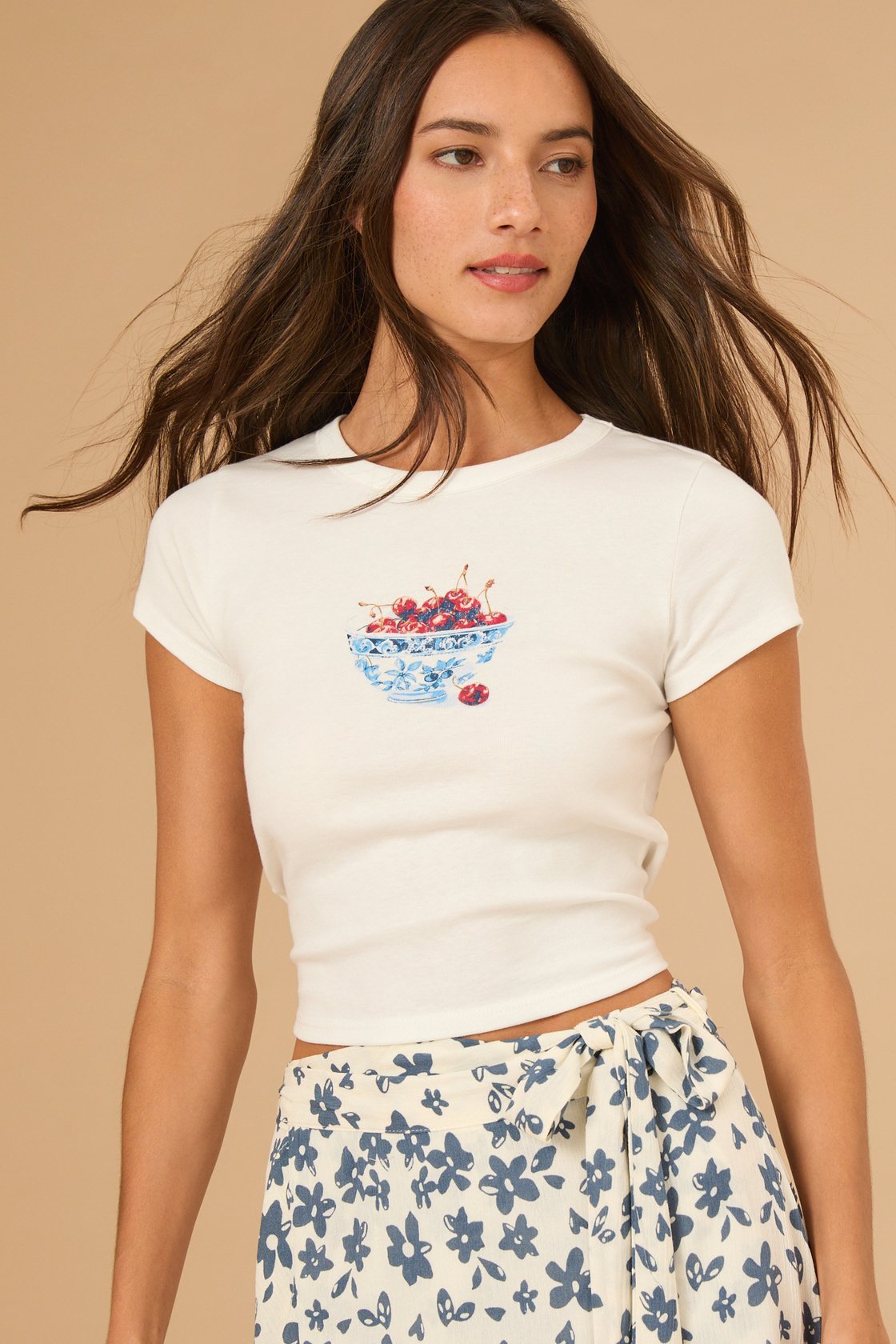 Cherry Bowl Baby Tee