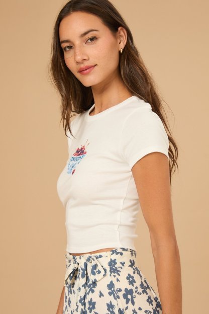 Cherry Bowl Baby Tee