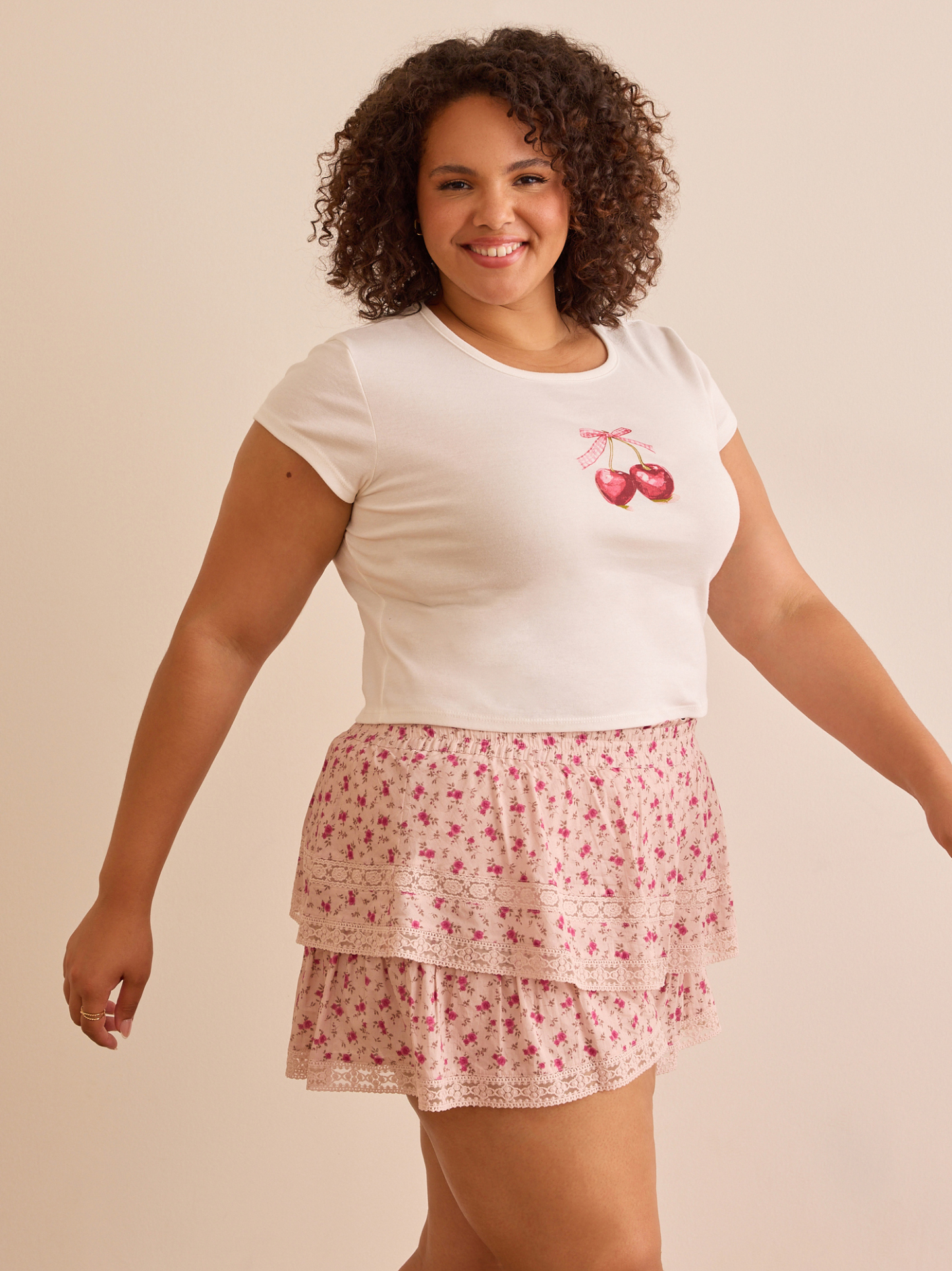 Bow Cherries Baby Tee