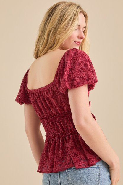Catherine Lace Babydoll Top