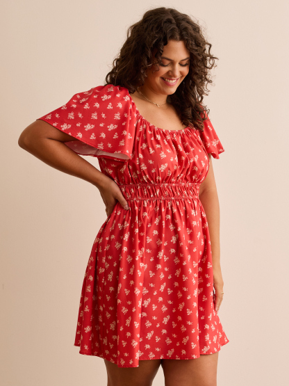 Cora Elastic Waist Mini Dress