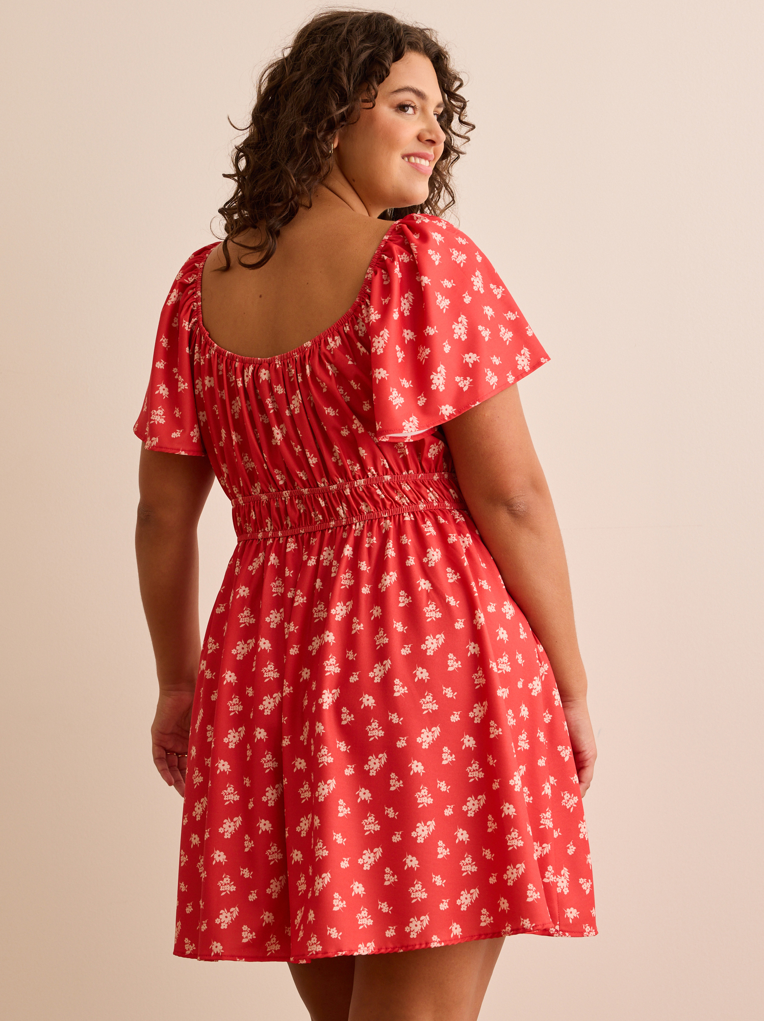 Cora Elastic Waist Mini Dress