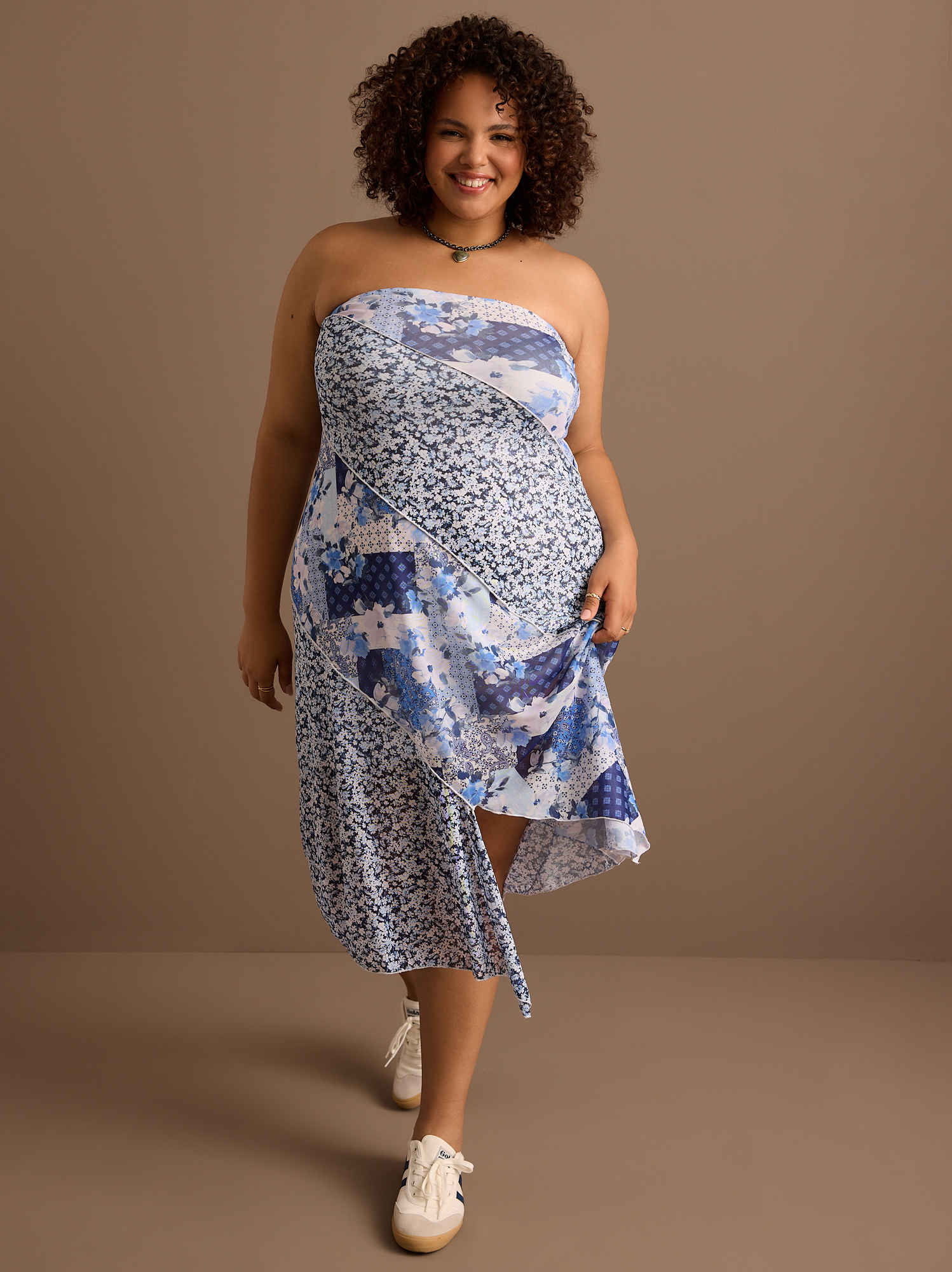 Mabel Mesh Midi Dress