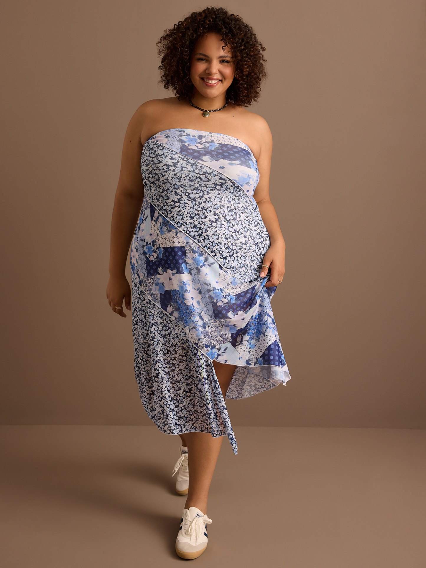 Mabel Mesh Midi Dress