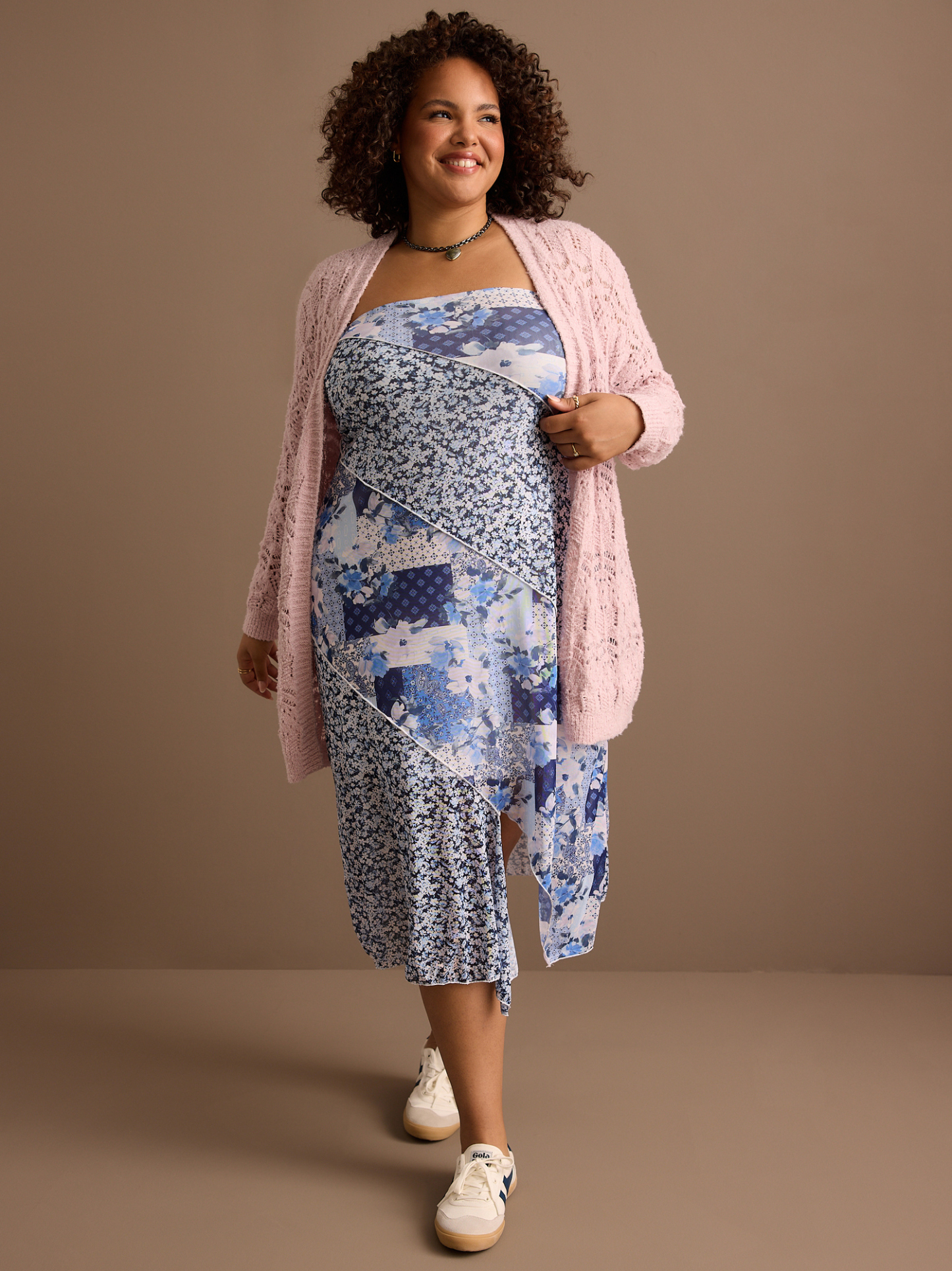 Mabel Mesh Midi Dress