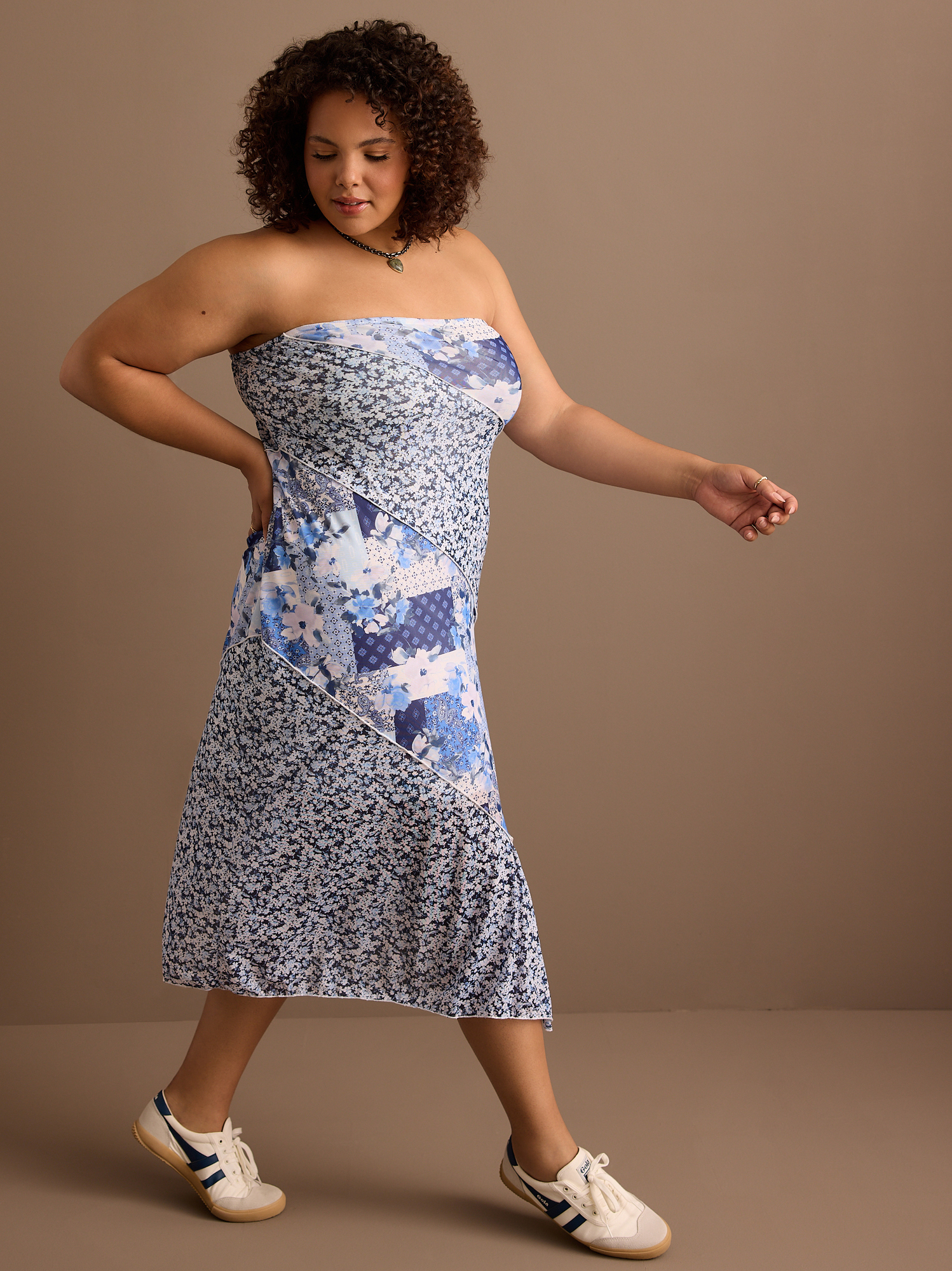 Mabel Mesh Midi Dress