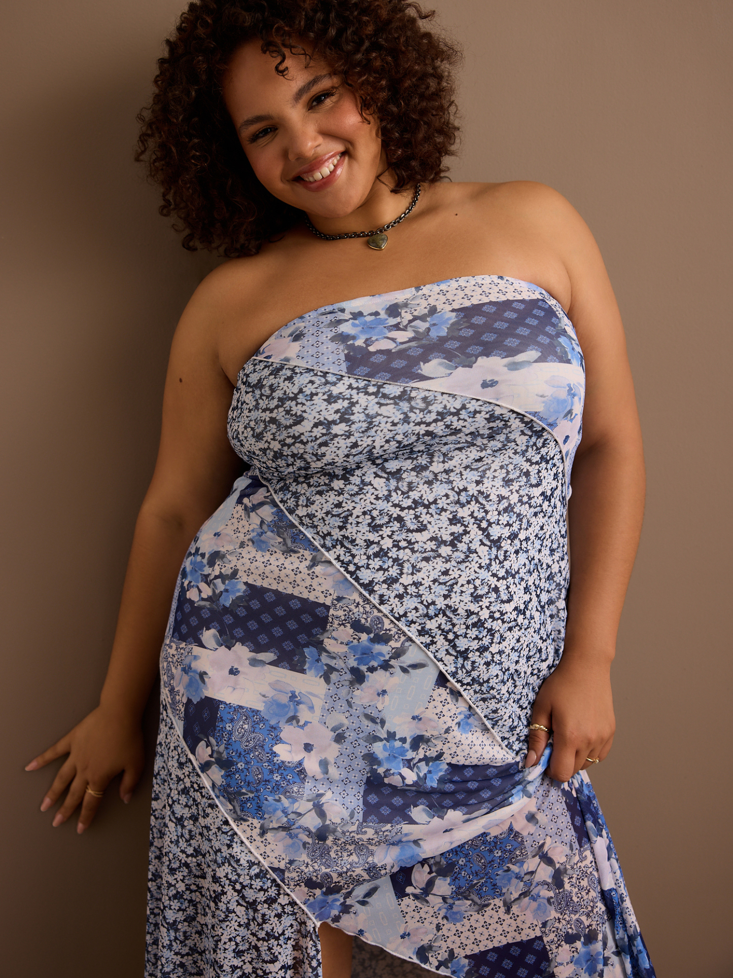 Mabel Mesh Midi Dress