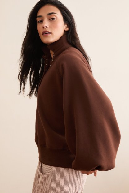 Peak Balloon Sleeve Pullover