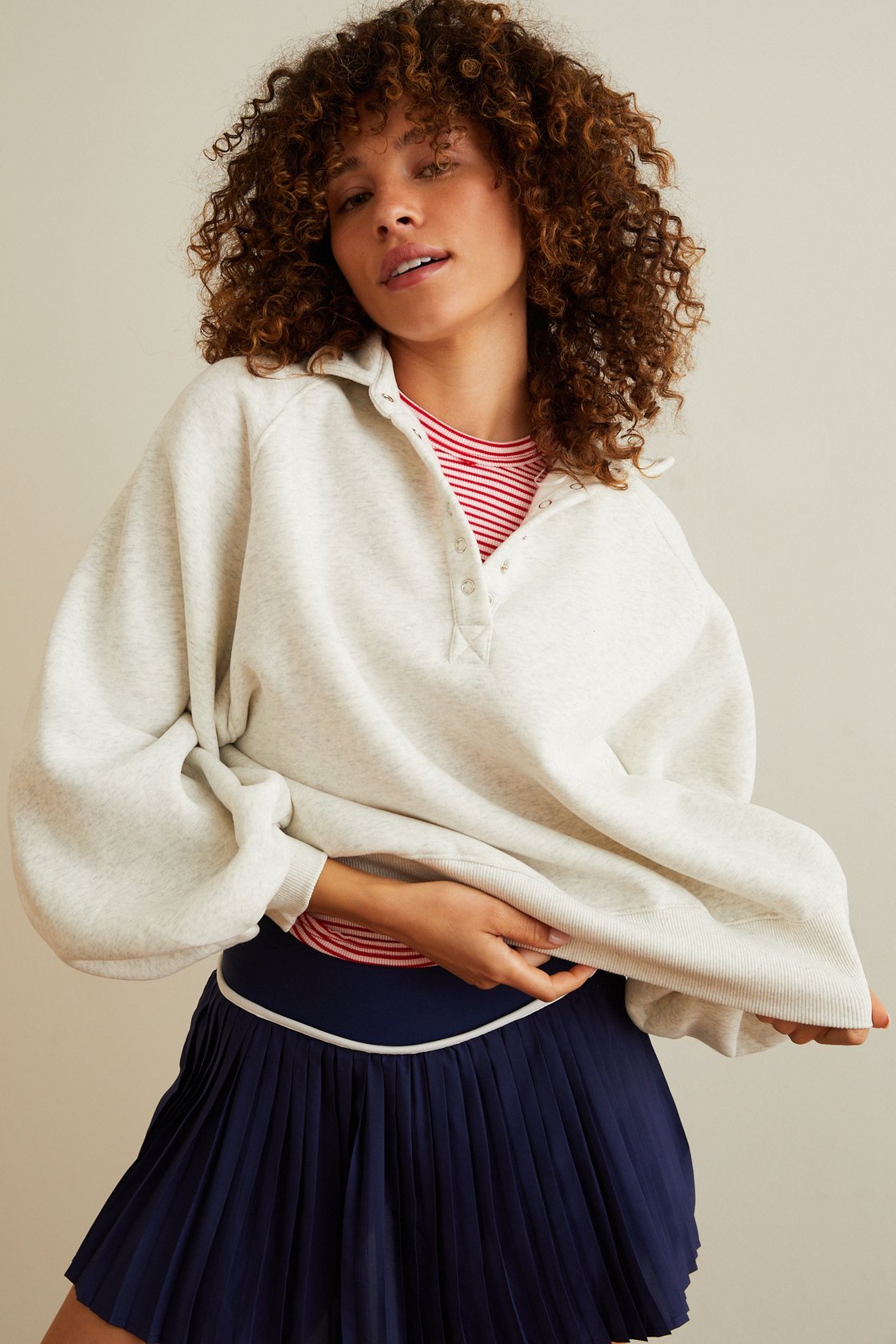 Peak Balloon Sleeve Pullover