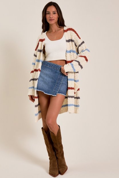 Blythe Striped Chenille Cardigan