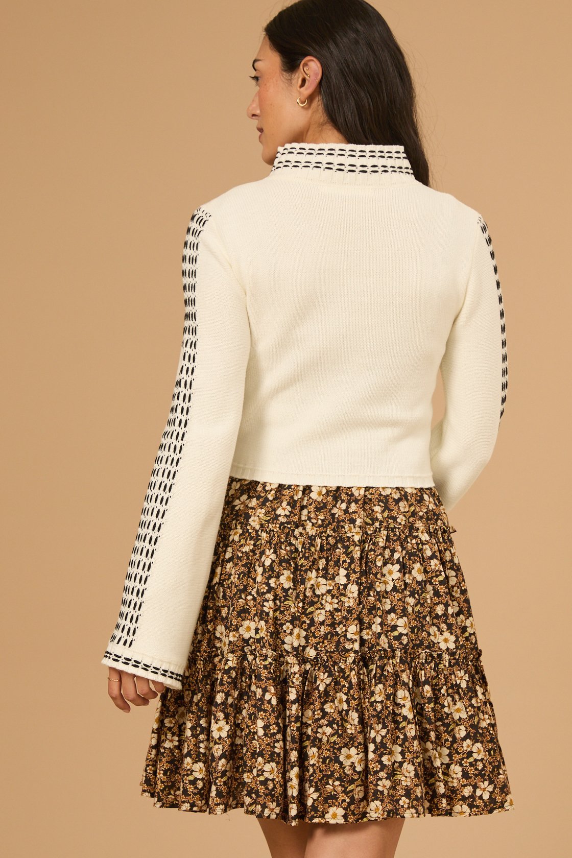 Zoe Contrast Stitch Sweater