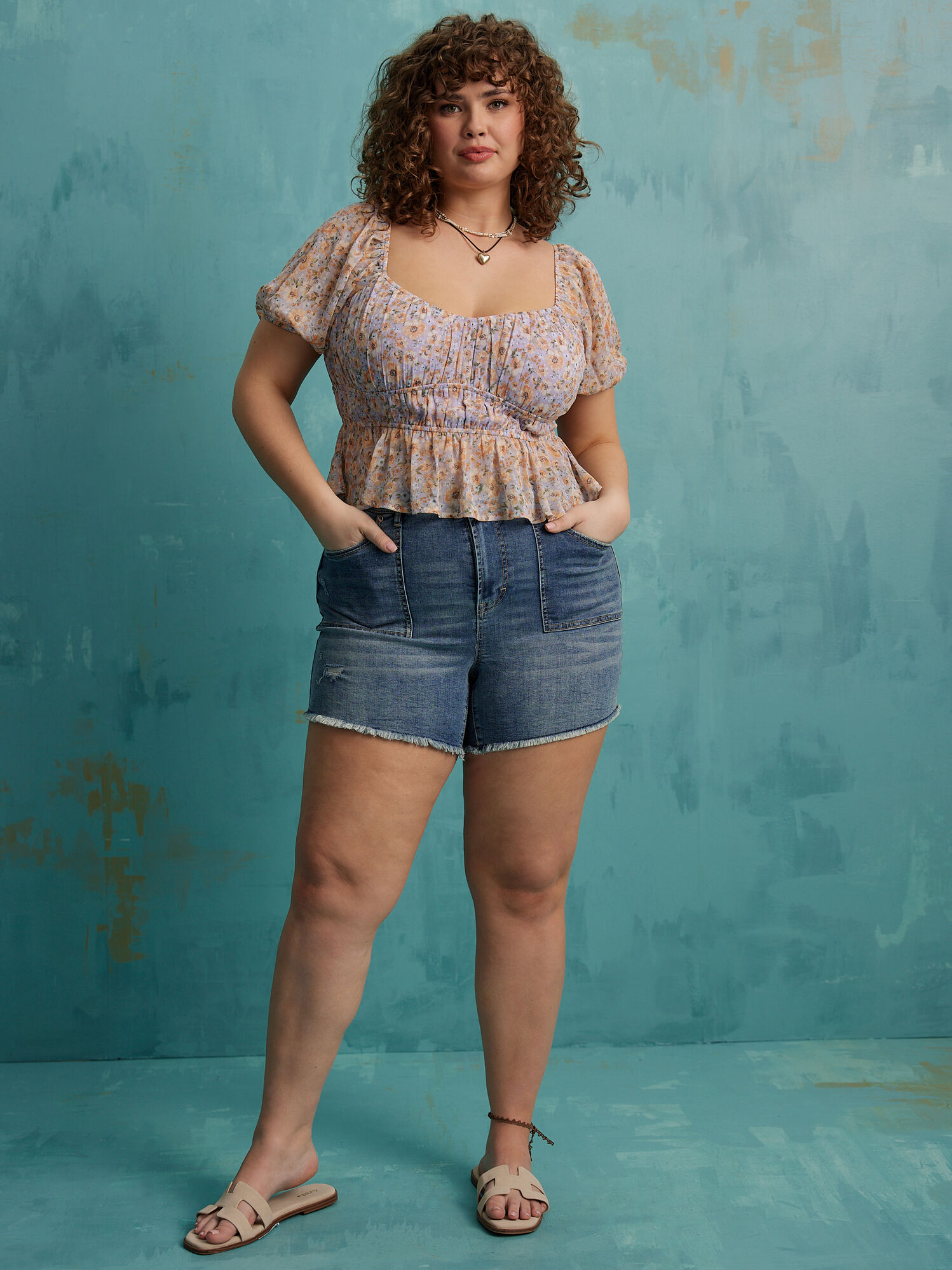 Noelle Cinch Waist Babydoll Top