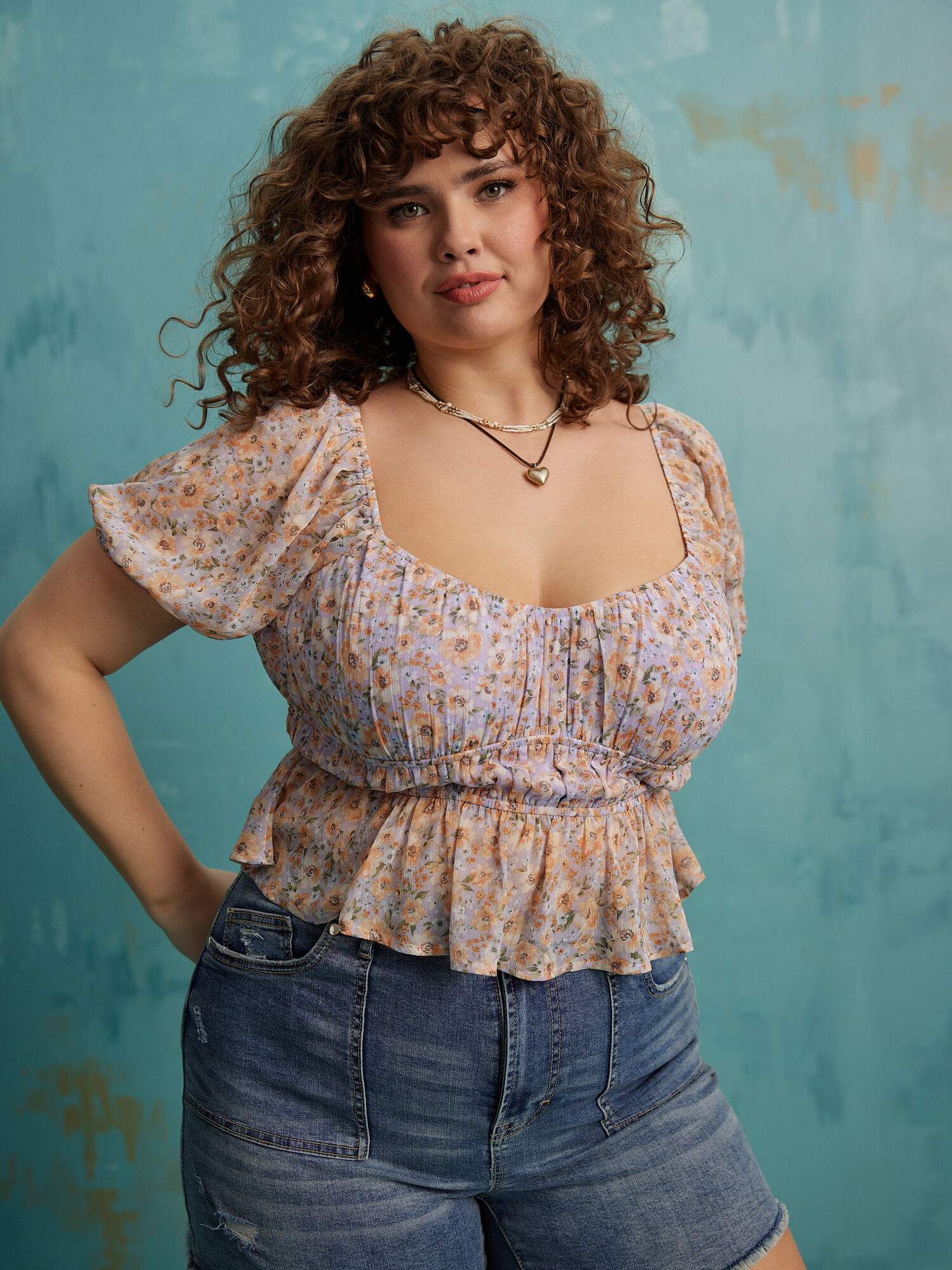Noelle Cinch Waist Babydoll Top