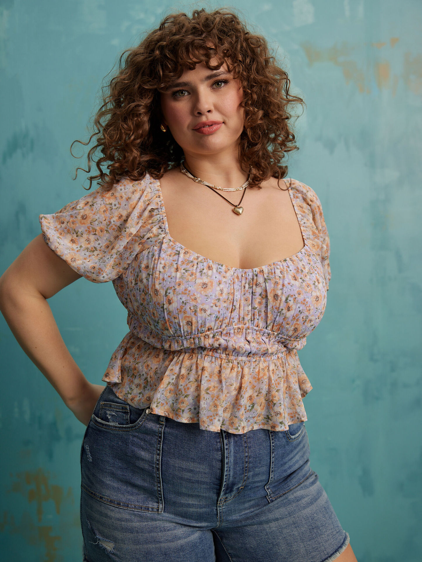 Noelle Cinch Waist Babydoll Top
