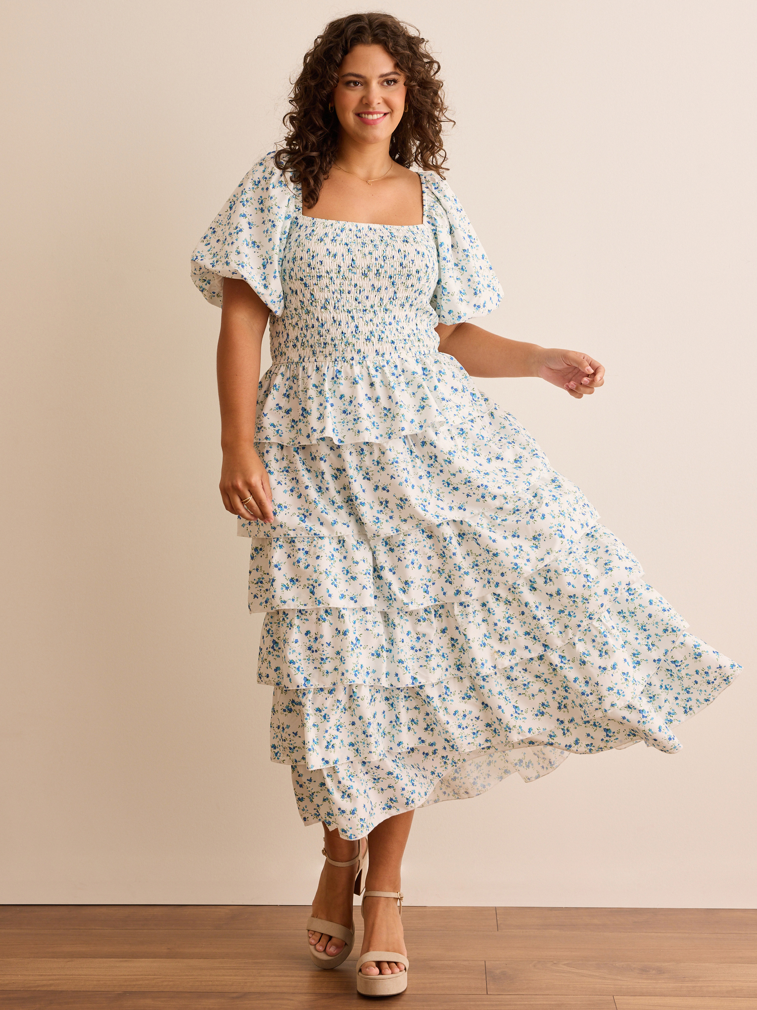 Azura Floral Smocked Maxi Dress