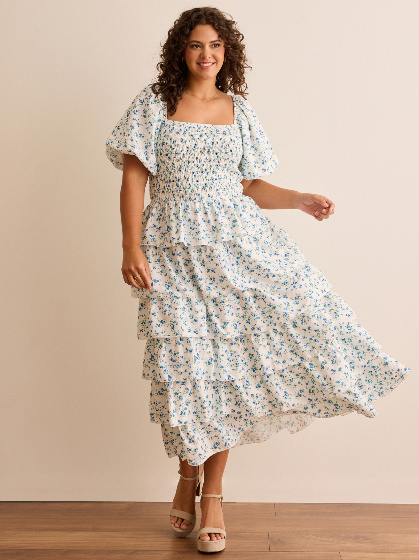 Azura Floral Smocked Maxi Dress