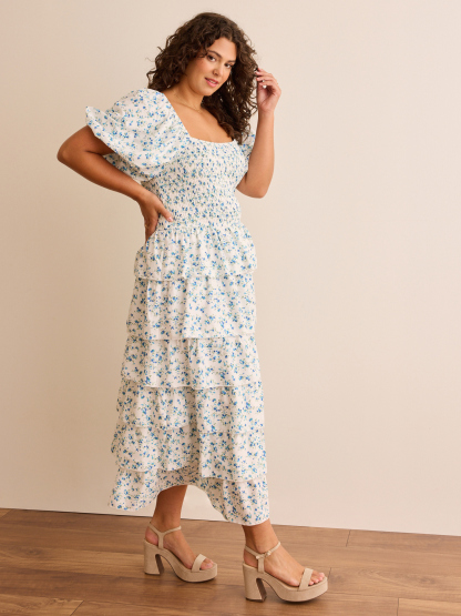 Azura Floral Smocked Maxi Dress