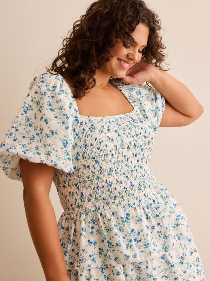 Azura Floral Smocked Maxi Dress