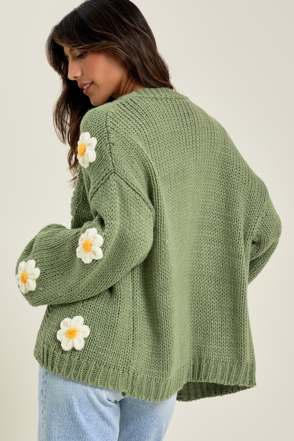 Daisie 3D Floral Cardigan