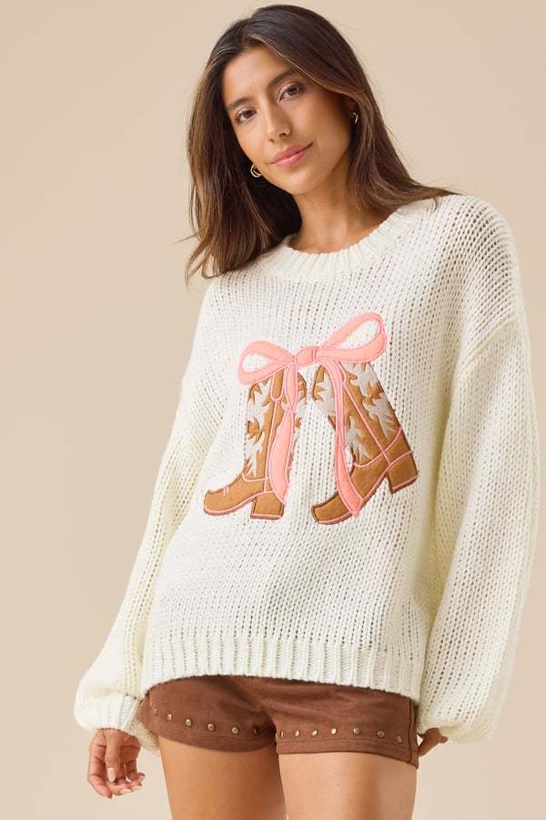 Jessie Boot & Bow Sweater