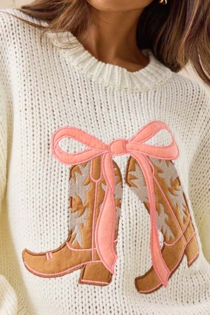 Jessie Boot & Bow Sweater