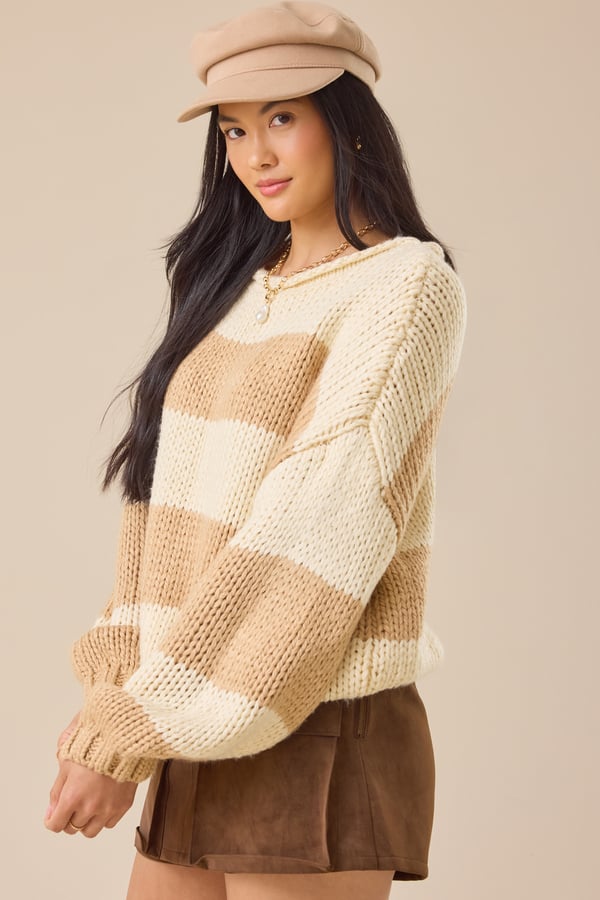 Fawn Striped Sweater