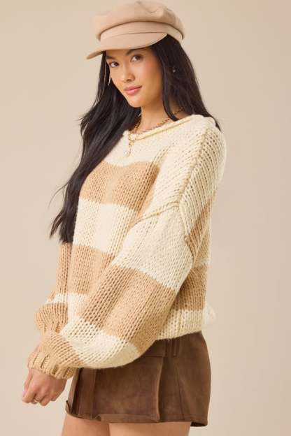 Fawn Striped Sweater