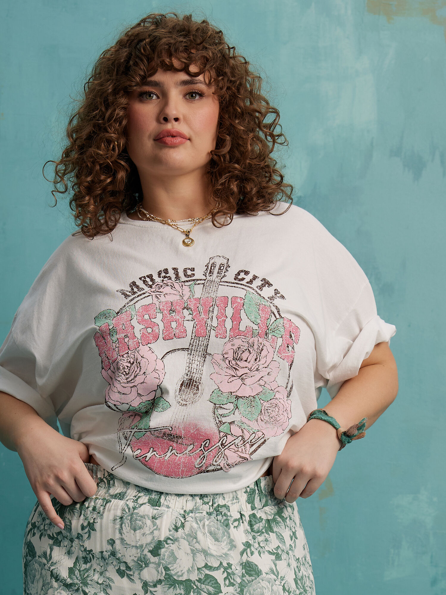 Nashville Music City Graphic Tee