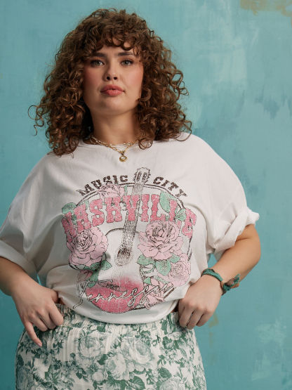 Nashville Music City Graphic Tee